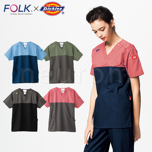 FOLK(フォーク) FOLKxDickies スクラブ 男女兼用 7040SC